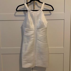 NWT BCBG White Satin Dress